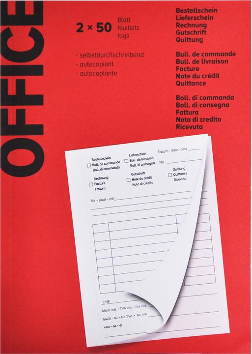 Office Block 5 Funktionen 2x50 Blätter A6 (50x)