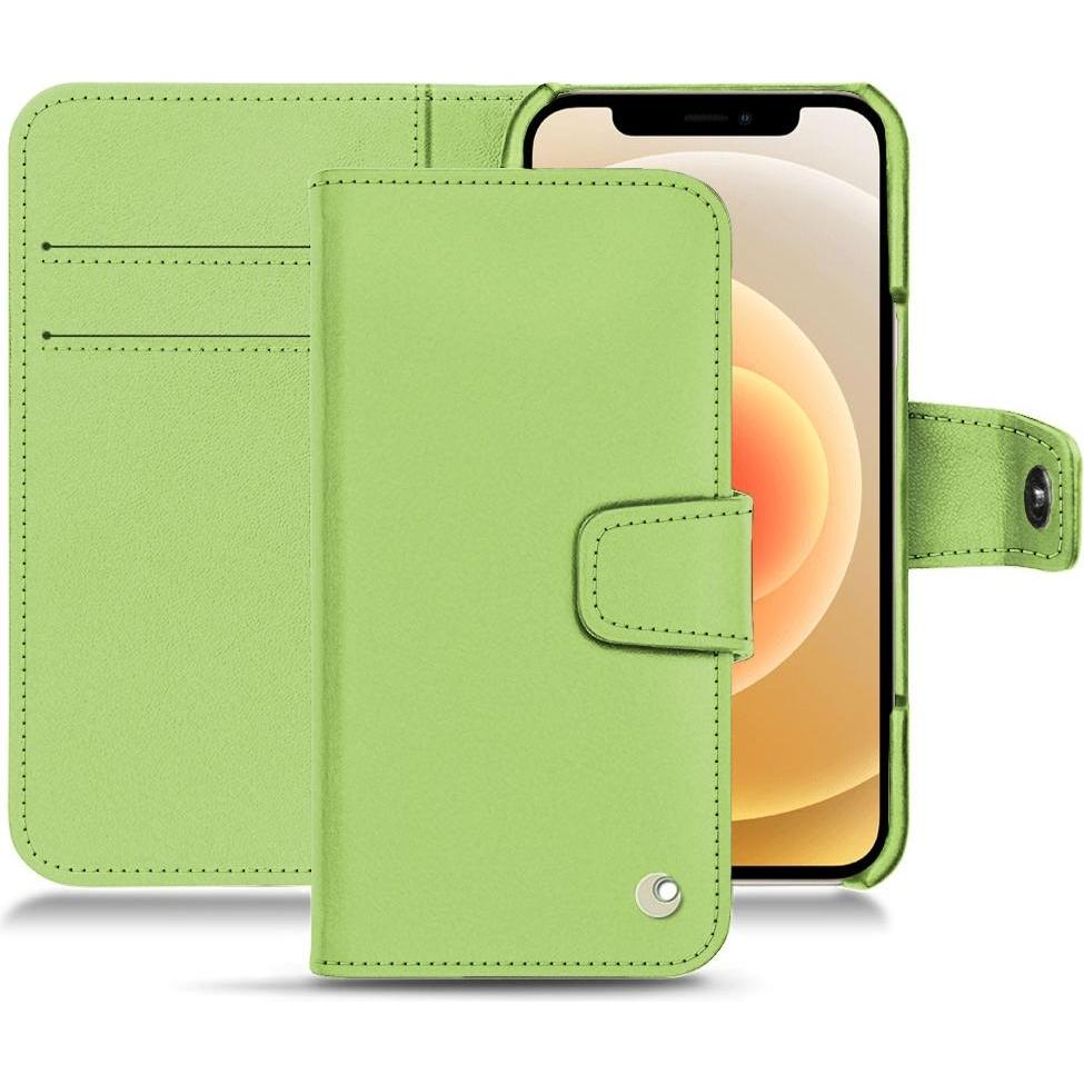 Thumbnail - Noreve Lederschutzhülle Wallet (Apple iPhone 12 mini), Smartphone Hülle, Grün