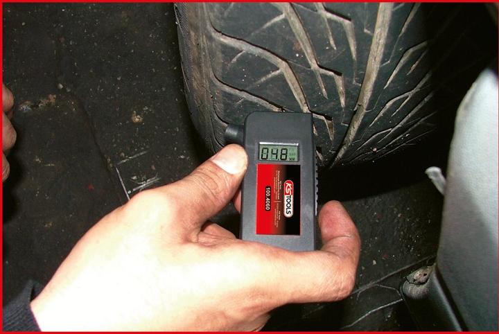 Actual product image KS Tools Digital tire pressure + tread gauge
