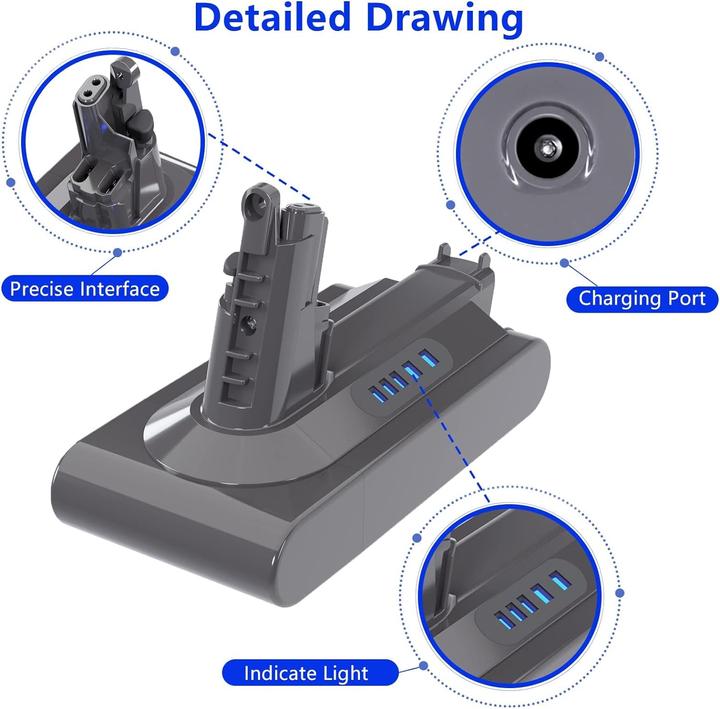 Produktbild Battool V10 Akku SV12 Ersatzakku Akku fuer Dyson