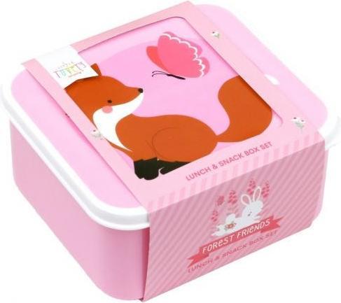 Produktbild A Little Lovely Company Lunch & Snackbox Forest Friend SBSEFO27