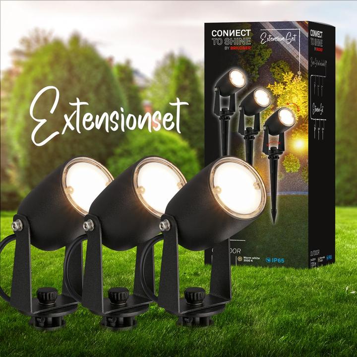 Produktbild Briloner Outdoor Bodenspikes Extensionset 3er Set (135 lm, IP65)
