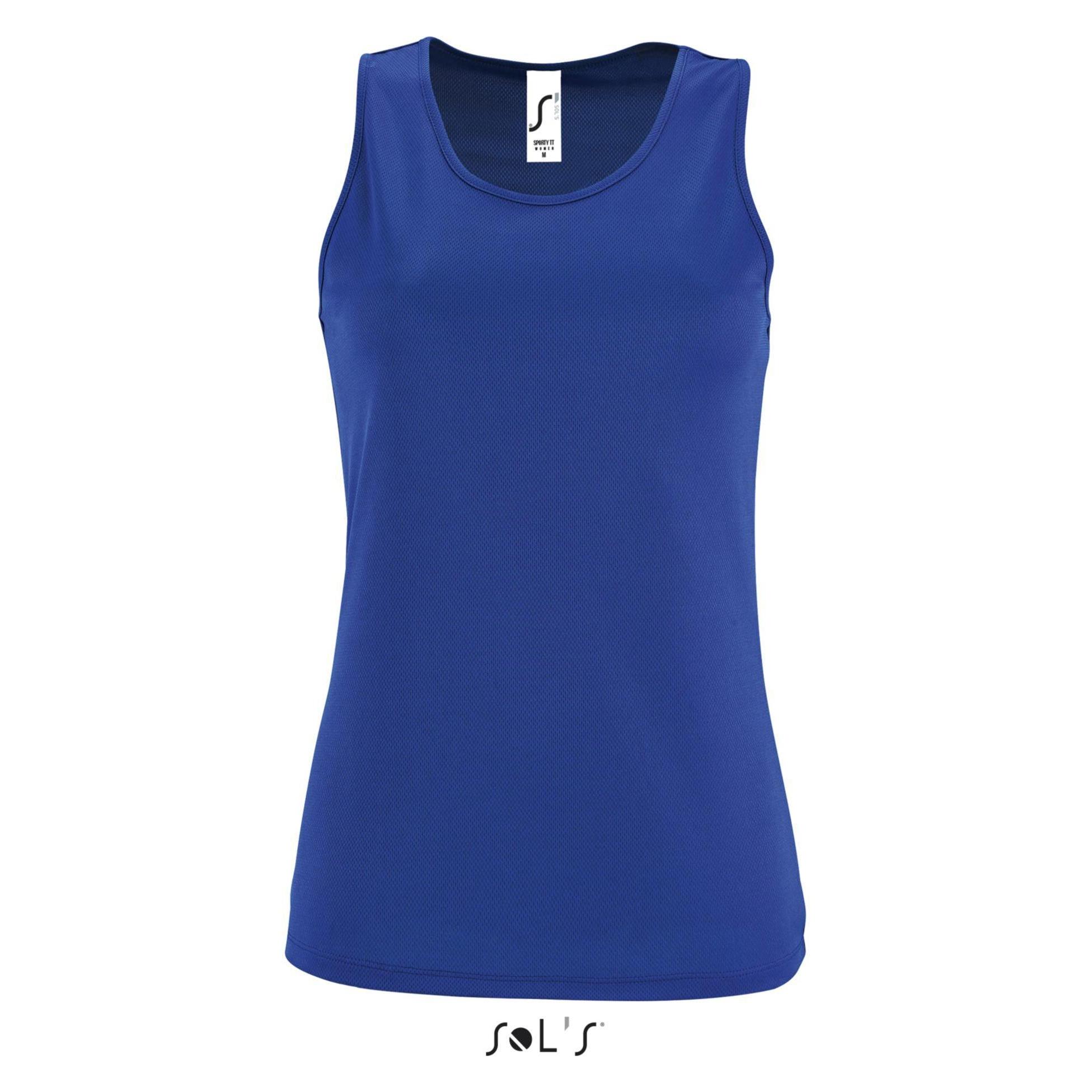 Sol's, Damen, Sportshirt, Sporty Tt (Xl), Blau, Xl