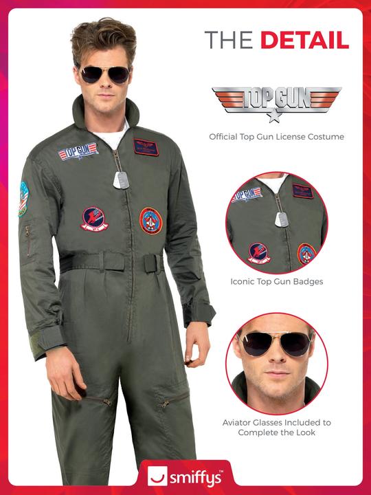 Produktbild Smiffys Top Gun: Deluxe (XL)
