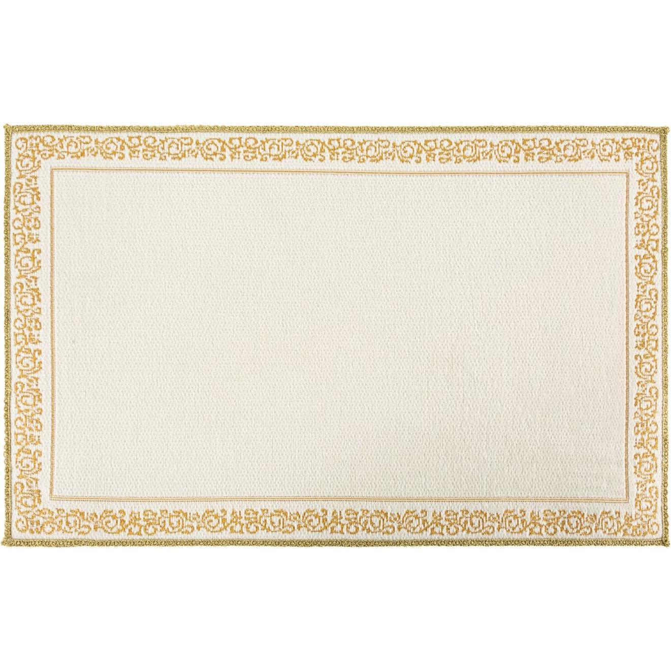 Eurofirany, Tischdecke, MAJORKA-Tischset mit glänzendem Ornamentmuster, 32 x 52 cm (32 x 52 cm)