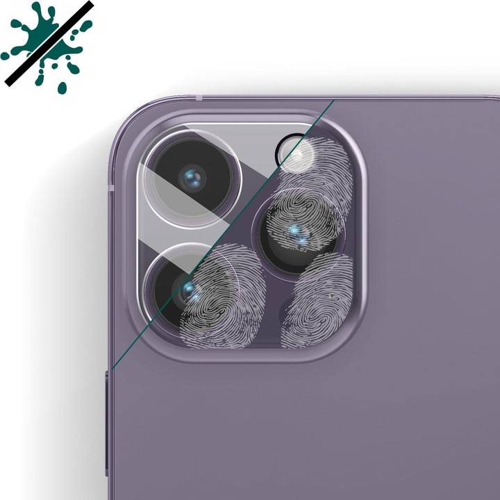 Actual product image Bigben Connected Rear camera film, camera glass, 9H+ hardness (1 Piece, Apple iPhone 14 Pro Max, Apple iPhone 14 Pro)
