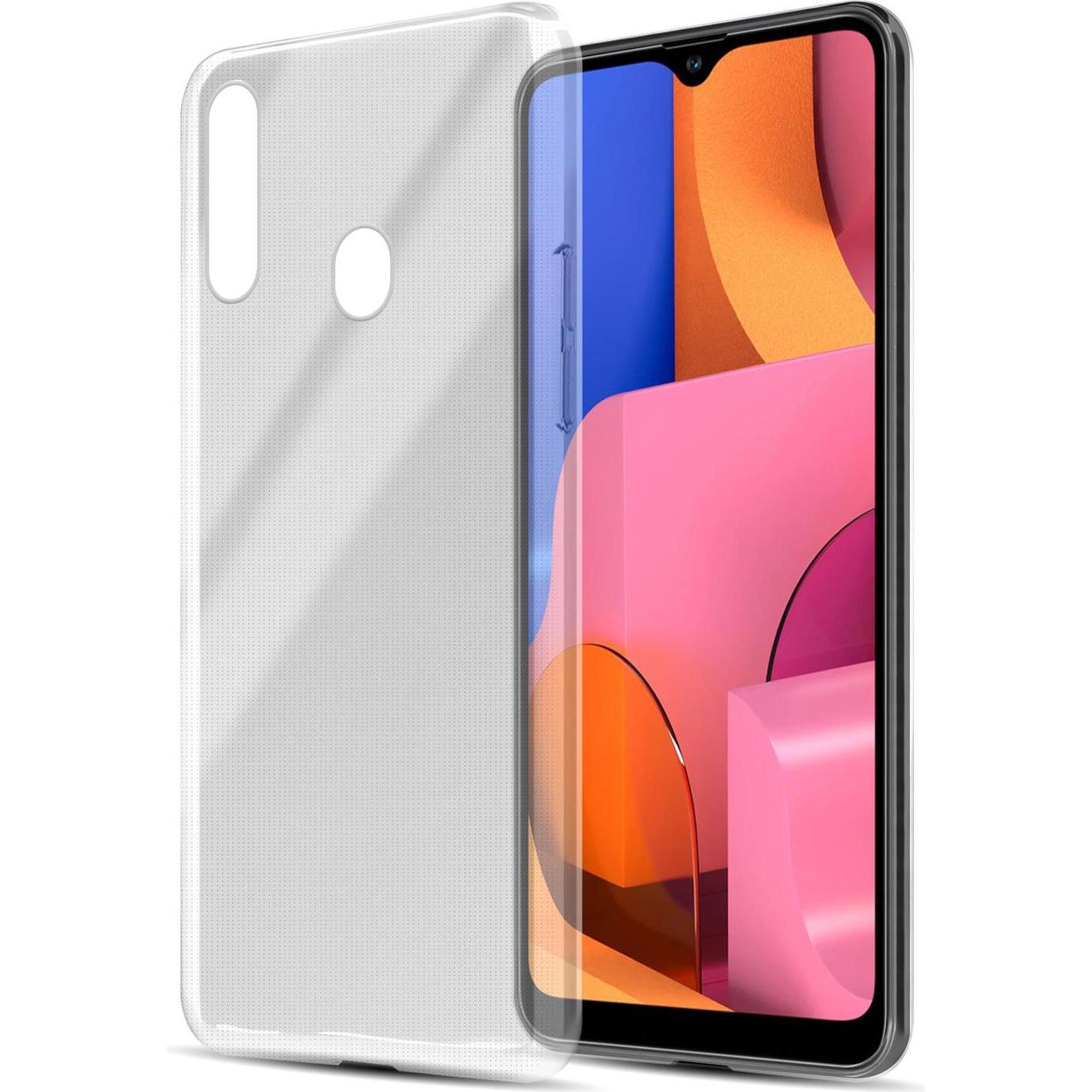Cadorabo TPU Ultra Slim AIR Cover (Samsung Galaxy A20s), Smartphone Hülle, Transparent
