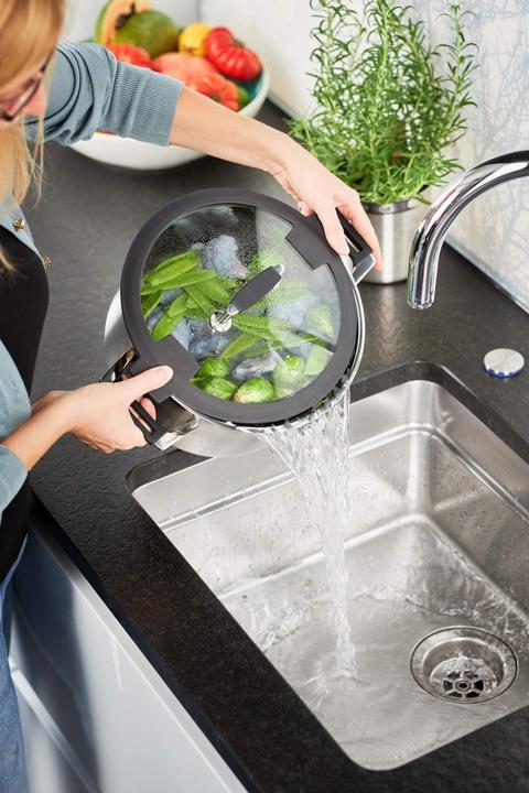 Produktbild Rösle Topfset 4-tlg. SILENCE PRO Stahlgrau (24 cm, Pfannenset + Topfset, Edelstahl)