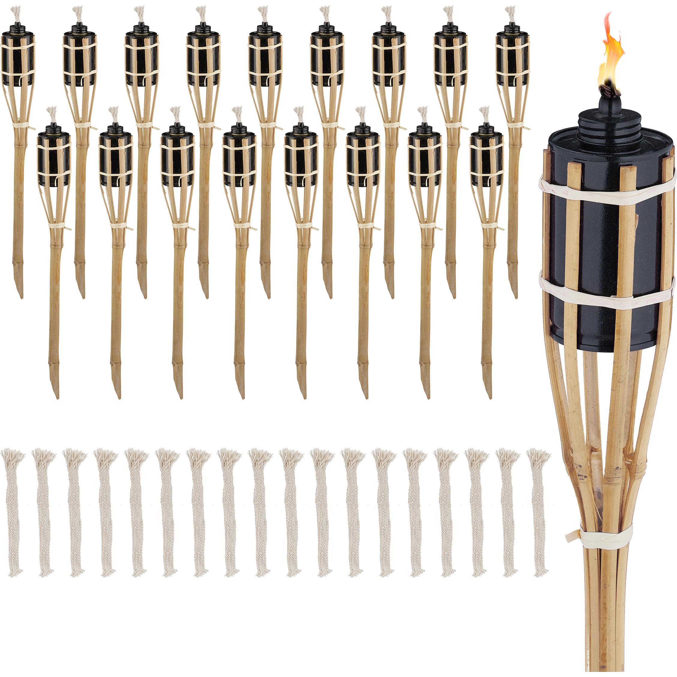 Relaxdays, Fackel, 18x Gartenfackel