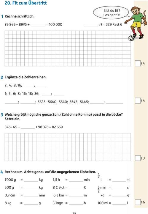 Produktbild Tests in Mathe - Lernzielkontrollen 4. Klasse (Deutsch, Agnes Spiecker, Gisela Specht, 2023)