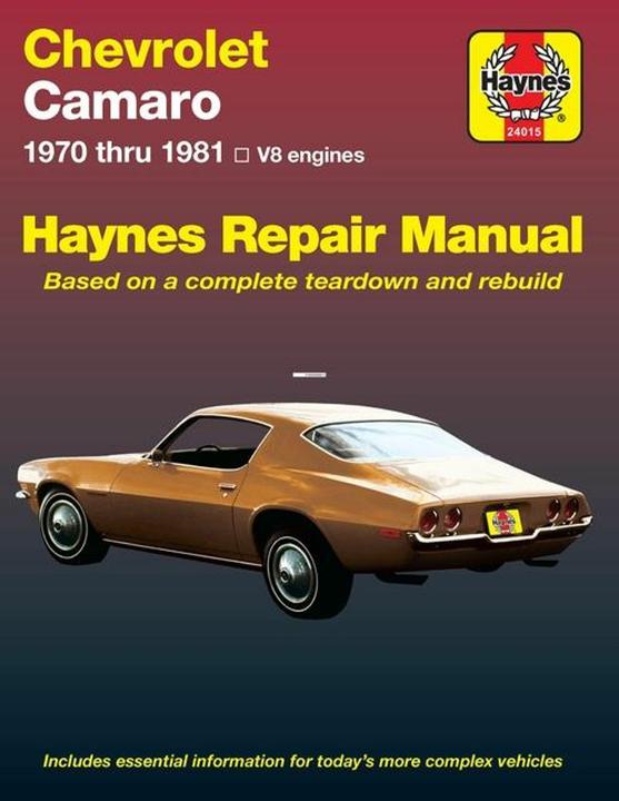 Produktbild Chevrolet Camaro V-8, 1970-81 Owner's Workshop Manual (Englisch, Haynes Publishing, 1988)