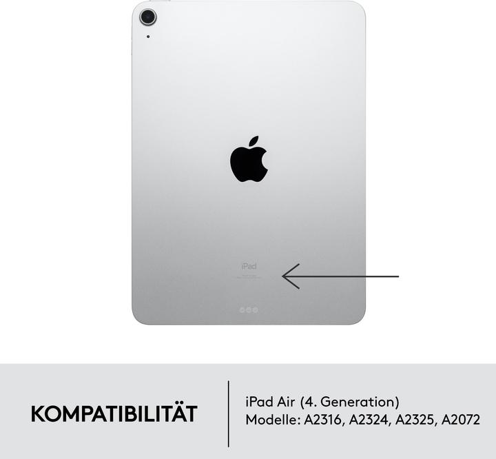 Immagine prodotto Logitech Combo Touch (CH, iPad Air 2020 (4. Gen), iPad Air 2022 (5a generazione))