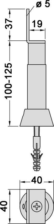Actual product image Kws partition supports (1 pcs.)