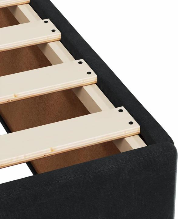 Image du produit vidaXL Bo x lit de saut avec matelas 160 x 200 cm velours (160 x 200 cm)