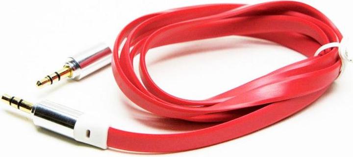 Produktbild Hermex AUX-Kabel 3.5mm Audio für iPod iPhone Rot (1 m, 3.5mm Klinke (AUX))