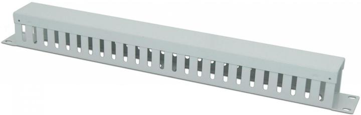 Actual product image Wirewin 19" 1U cable management panel, grey
