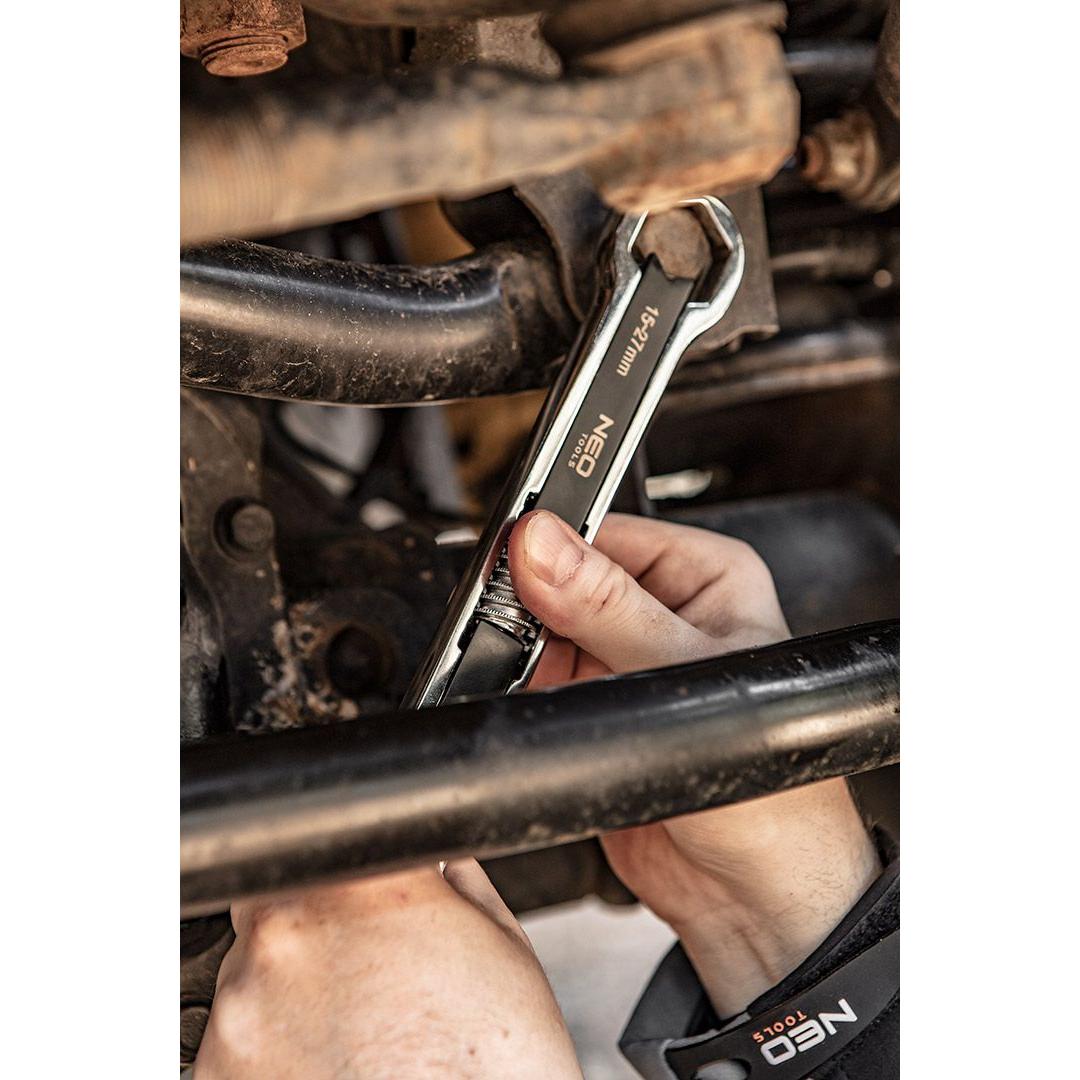 Thumbnail - Neo, Schraubenschlüssel, verstellbarer Ringschlüssel (verstellbarer Ringschlüssel, Doppelende 5-27 mm) (27 mm, 19 mm, 16...