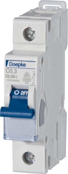 Actual product image Doepke DOEP DLS 6I C13-1 10KA Miniature circuit-breaker DLS 6i 1-pole.