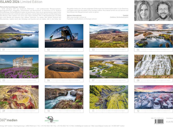 Produktbild Island Exklusivkalender 2026 (Spezial)