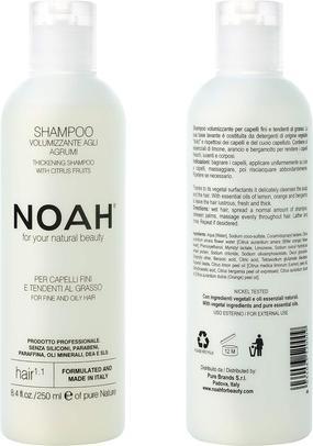 Image du produit Noah NOAH For Your Natural Beauty Shampoo Volumizing Hair 1.1 szampon zwiększający objętość włosów Citrus (250 ml, Shampoing liquide)