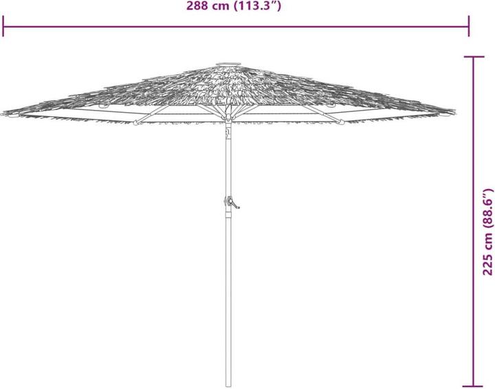 Immagine prodotto vidaXL Sonnenschirm (2.88 m)