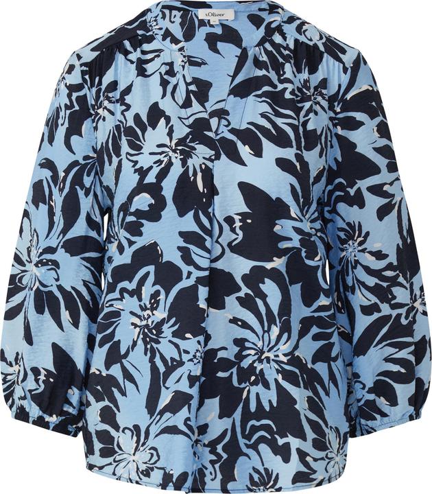 Immagine prodotto s.Oliver Bluse Viskosemix-Bluse im Relaxed Fit mit Raffung (48)