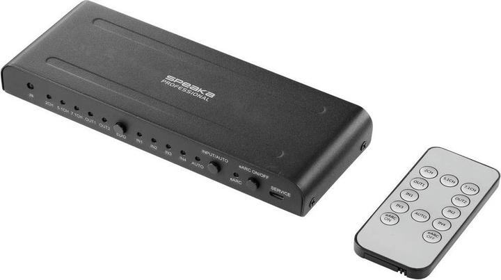 Immagine prodotto SpeaKa Professional SP-HDA-550 Switch HDMI a 4 porte ARC (Audio Return Channel) 409