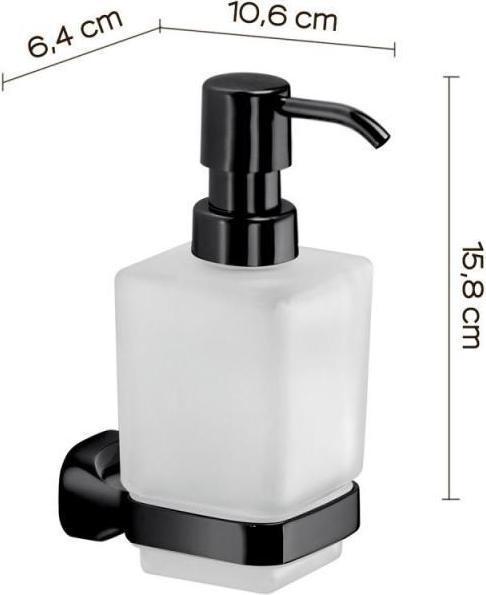 Productafbeelding Domoletti Zeepdispenser Amalfi Mat Zwart