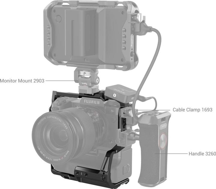 Productafbeelding SmallRig Multifunctionele kooi Fujifilm X-H2S met FT-XH/VG-XH batterijgreep 3933 (Greep)