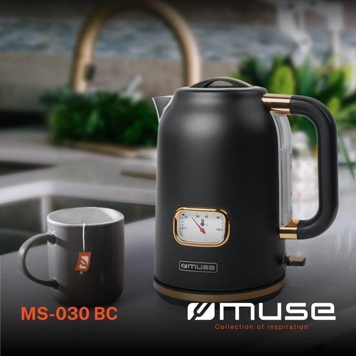 Actual product image Muse MS030 BC Stainless Steel Kettle Black (1.70 l)