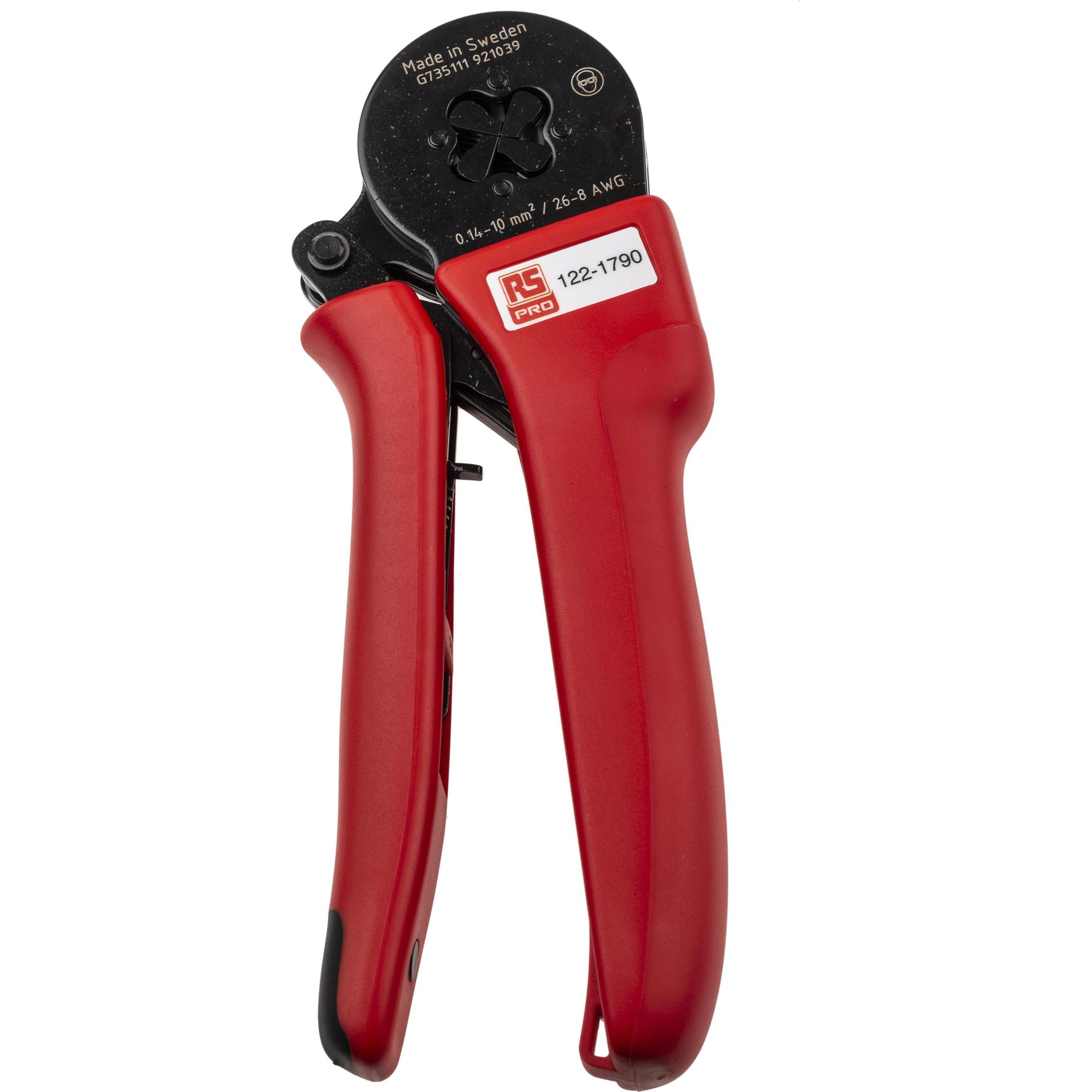 RS PRO Crimp tool 26-8 AWG square profile (100 mm) (Proteus 10S)