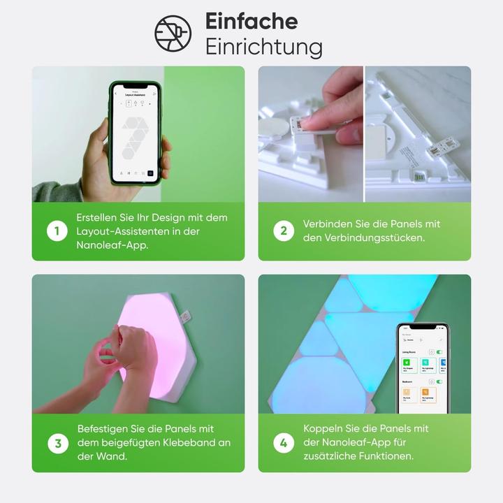 Produktbild Nanoleaf Shapes Triangles Smarter Kit (100 lm)