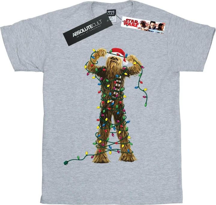 Immagine prodotto Star Wars Chewbacca Christmas Lights Maglietta Ragazze (116)