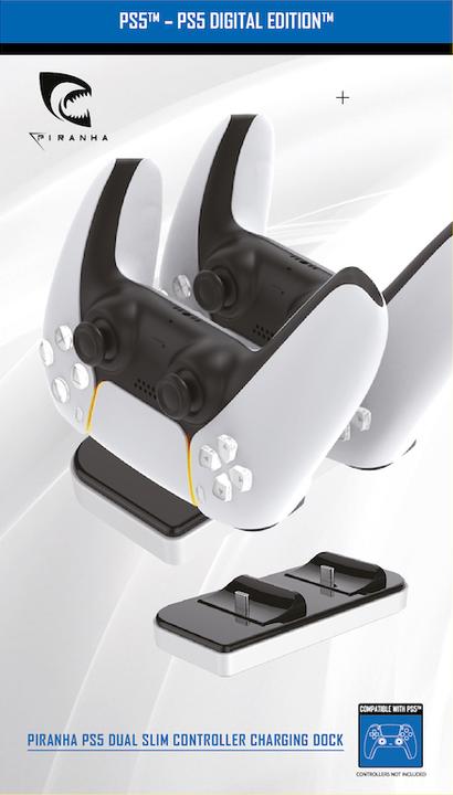 Piranha Playstation 5 Dual Slim Controller Charging Dock (PS5)