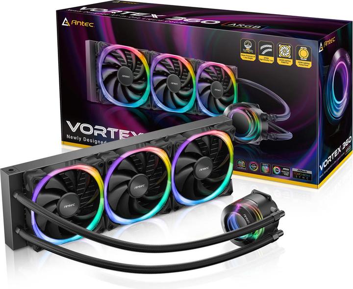 Produktbild Antec VORTEX 360 ARGB Processor All-in-one liquid cooler Black