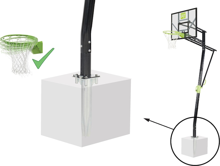 Produktbild Exit Galaxy Inground Basket (mit Dunkring)