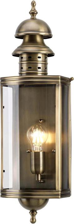 Elstead Lighting Downing Street outdoor wall light E27 aged brass IP44 (E27, IP44)