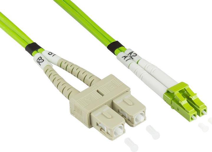 Produktbild Good Connections Alcasa LW-801LS5 Glasfaserkabel 1 m LSZH OM5 LC SC Grün (U/UTP, CAT6, 1 m)