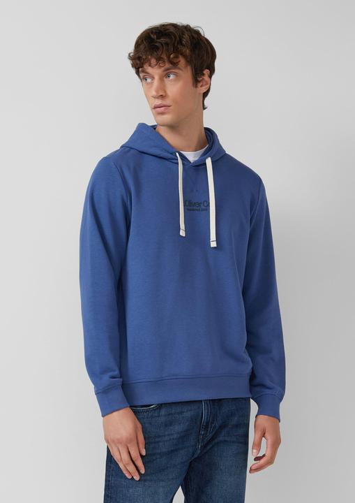 Produktbild s.Oliver Sweatshirt Kapuzenpullover aus Baumwollmix mit Label-Print (L)