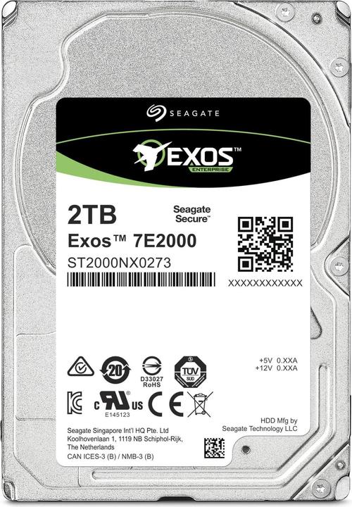 Actual product image Seagate Exos E 7E2000 (2 TB, 2.5", CMR)