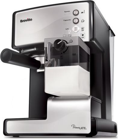 Produktbild Breville VCF045X PrimaLatte Kaffee- und Espressomaschine, für Kaffeepulver oder Pads geeignet, 15...