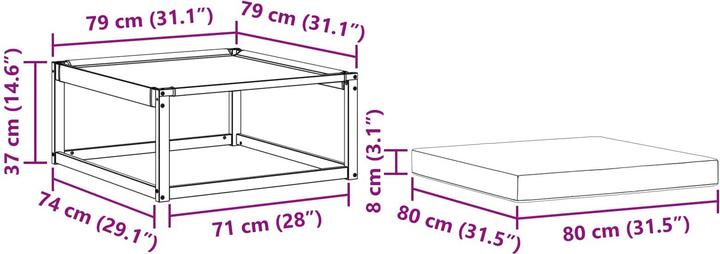 Produktbild vidaXL Gartenmöbel
