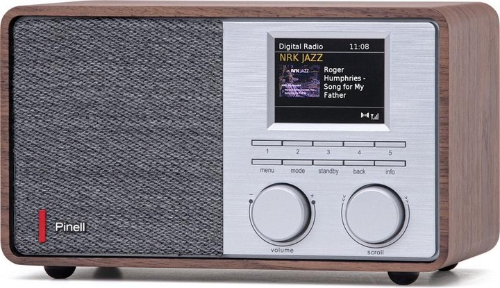Actual product image Pinell Supersound 201W - DAB+/Internet tabletop radio - walnoothout