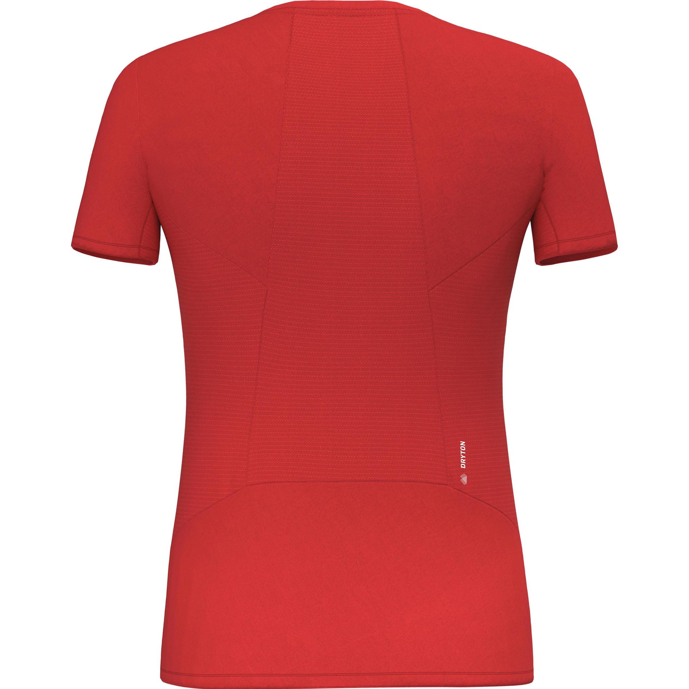 Thumbnail - Salewa, Damen, Funktionsshirt, PEDROC DRY Damen HYB T-SHIRT. (34), Rot, 34
