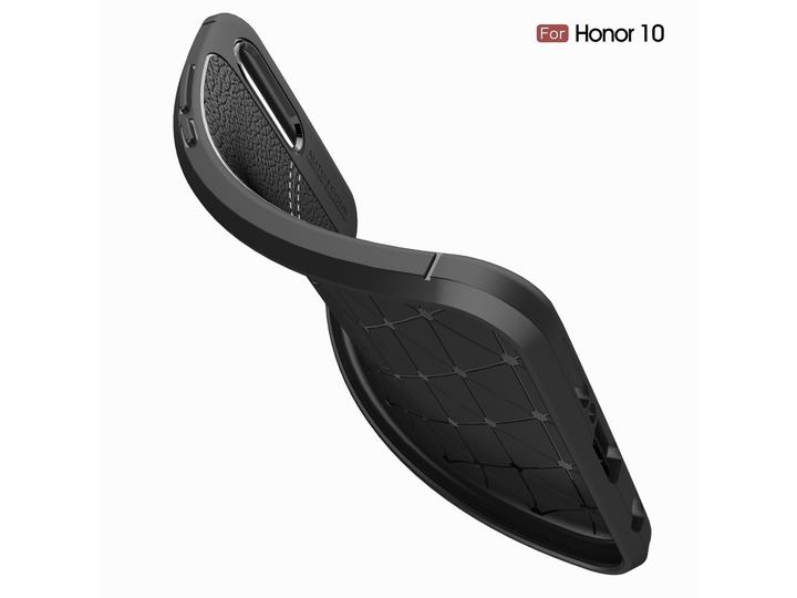 Produktbild Screenguard Honor 10 Hülle Leather Design TPU Cover