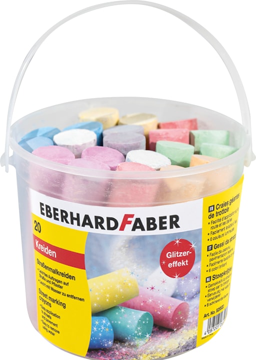 EberhardFaber Street Chalk Glitter (Multicolore, 20 x)