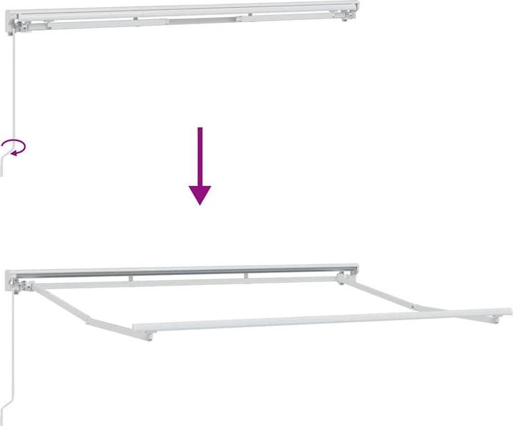 Actual product image vidaXL Einziehbare Markise (2 m)