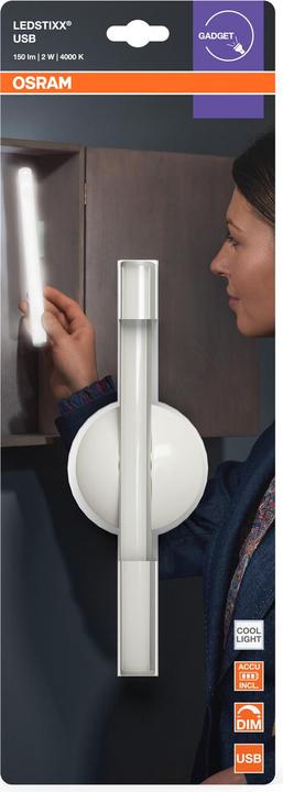 Actual product image Osram HOMELIGHTING LEDstixx USB Silver 4099854497599 Aussenstrahler (150 lm)