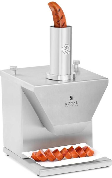 Produktbild Royal Catering Currywurstschneider Elektrisch Wurstschneider Wurstzerkleinerer Wurst Gastro