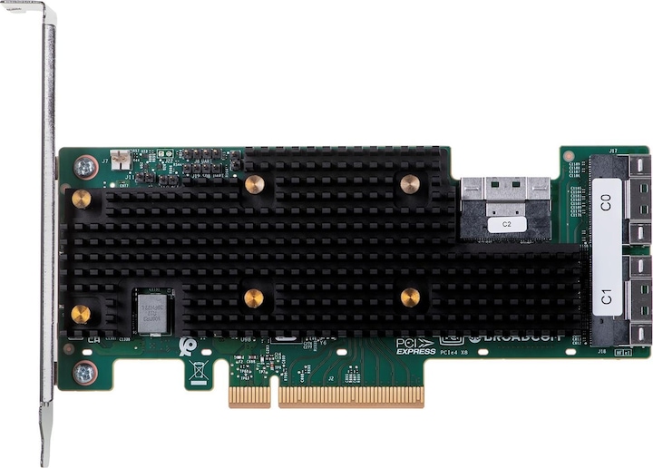 Actual product image Broadcom BCM HBA 9600-24i SAS/SATA/NVMe